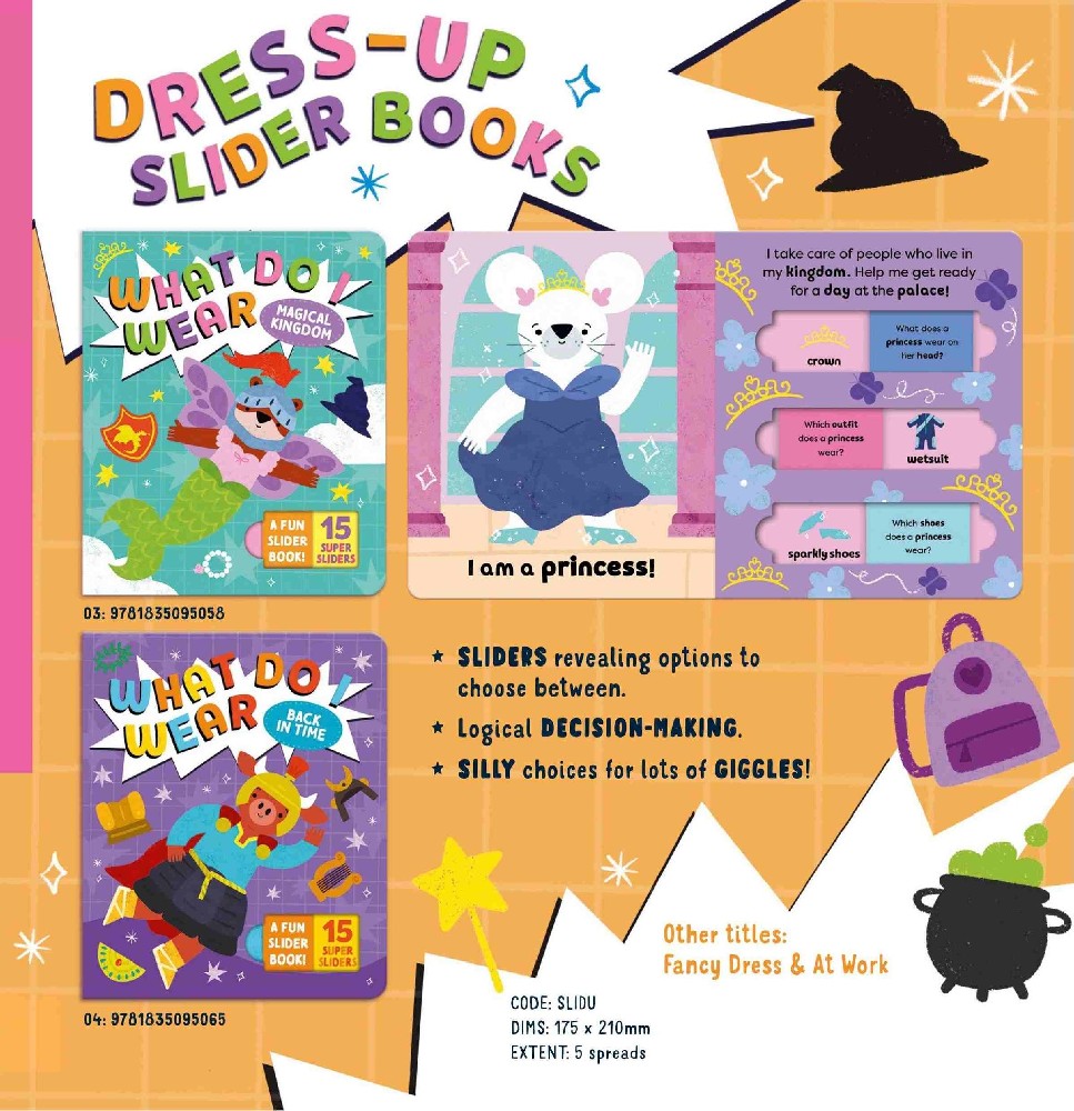 DRESS-UP SLIDER BOOKS