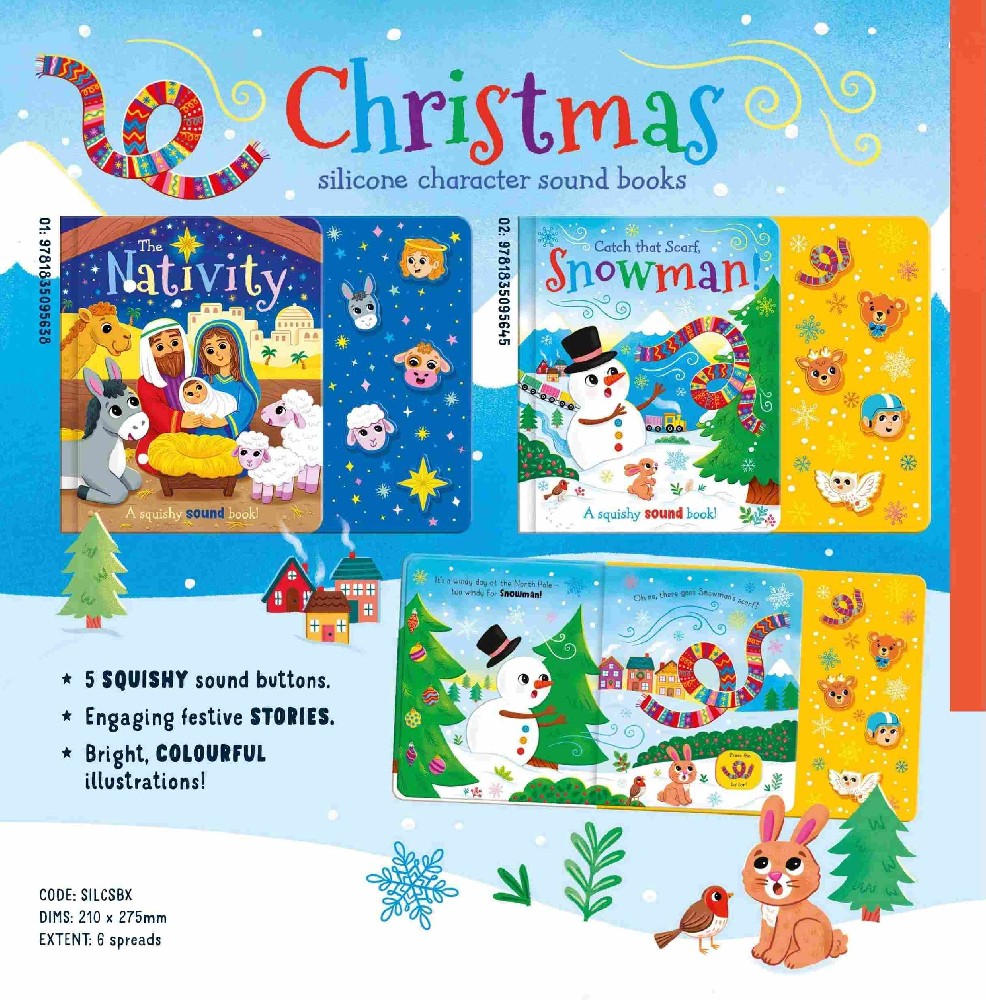 silicone character sound books