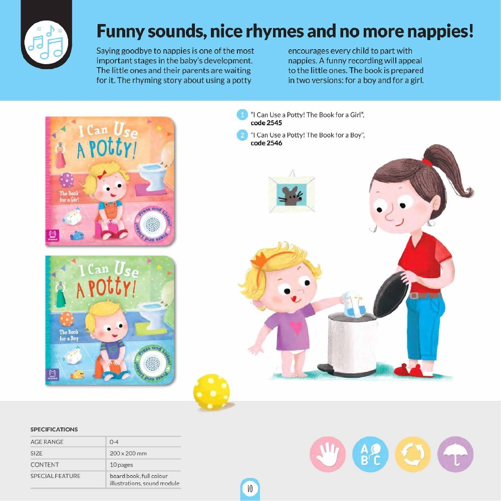 Funny sounds, nice rhymes and no more nappies